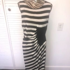 Dress Barn Roz & Ali Striped Maxi Dress